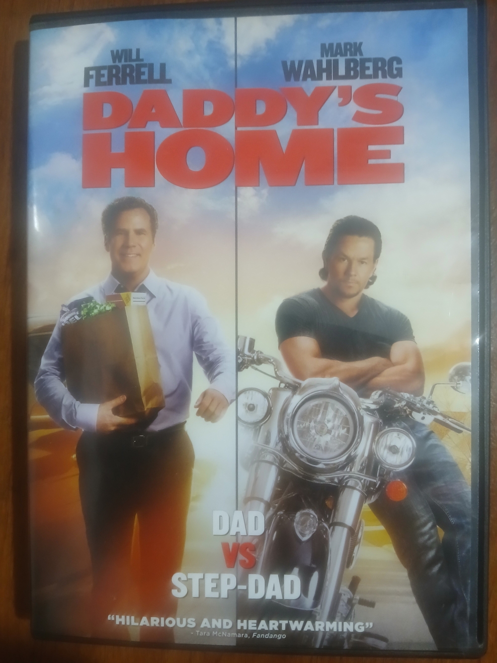 Daddy's Home DVD Movie Cover - Red & Blue Artwork